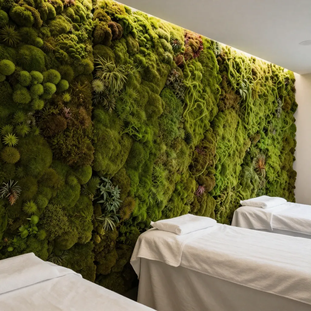 Sammalpaneelit luonnollisessa valossa